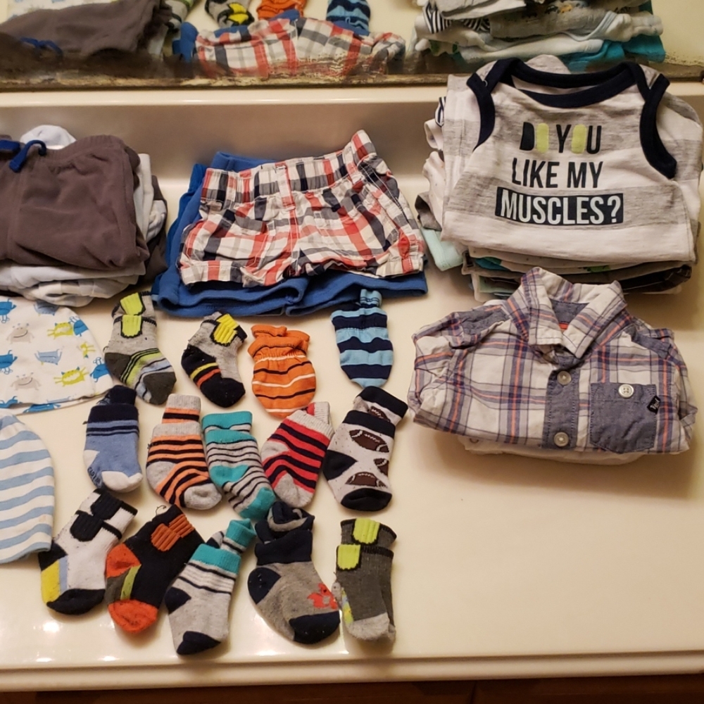 Baby boy clothing 47 pieces